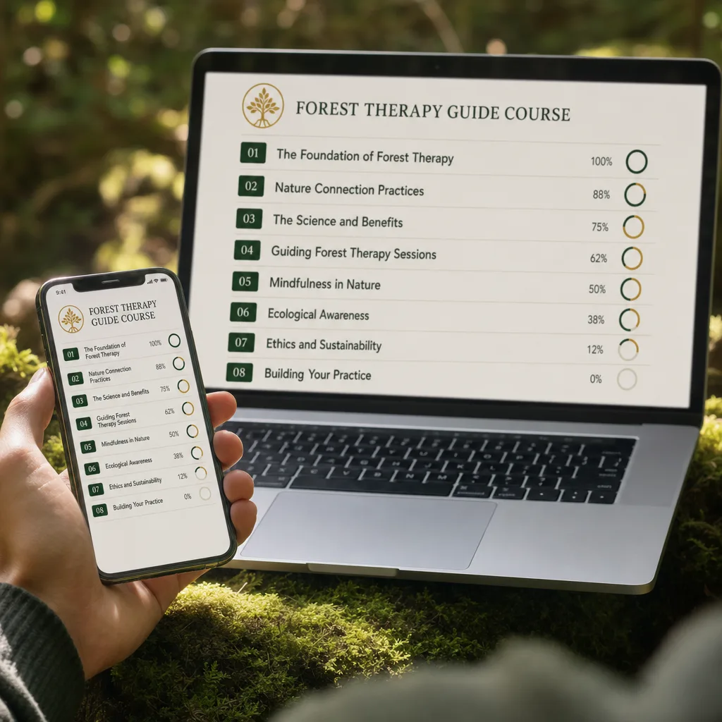 The complete course: 8 modules and 42 lessons in the Sylva platform