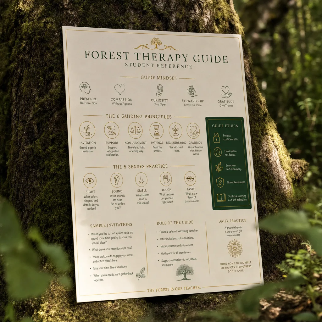 Forest Therapy Guide reference guides