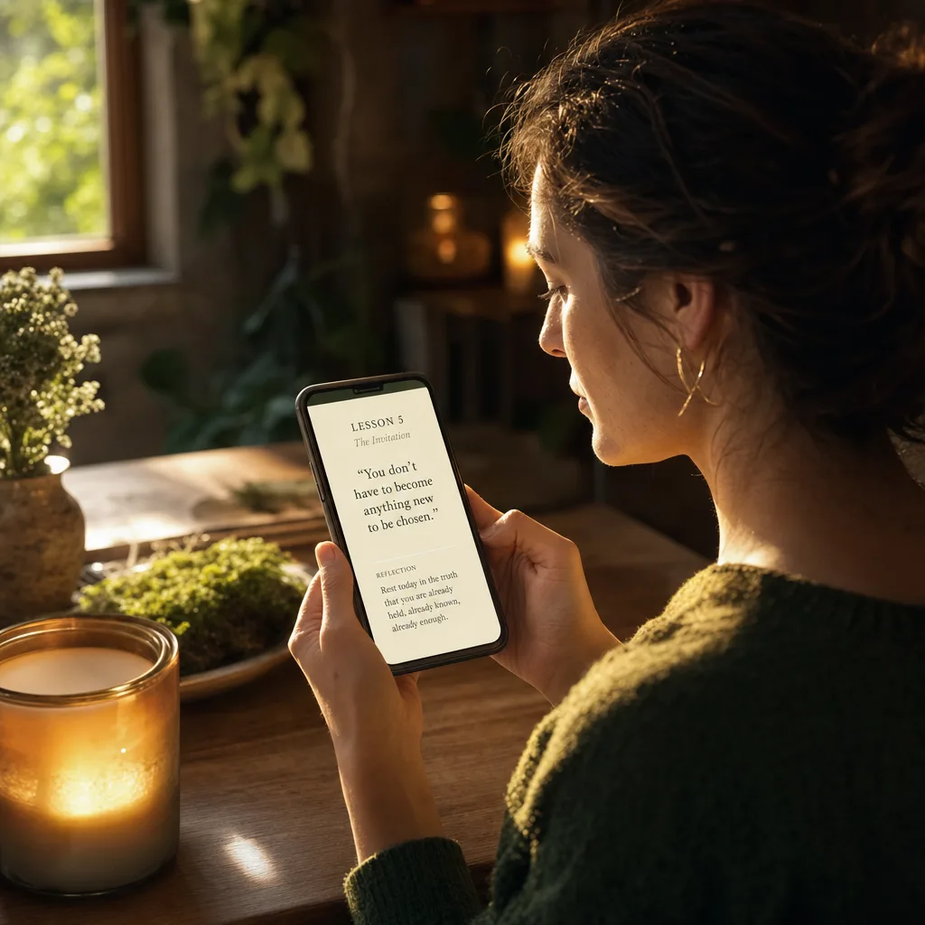 Read the lessons on your phone